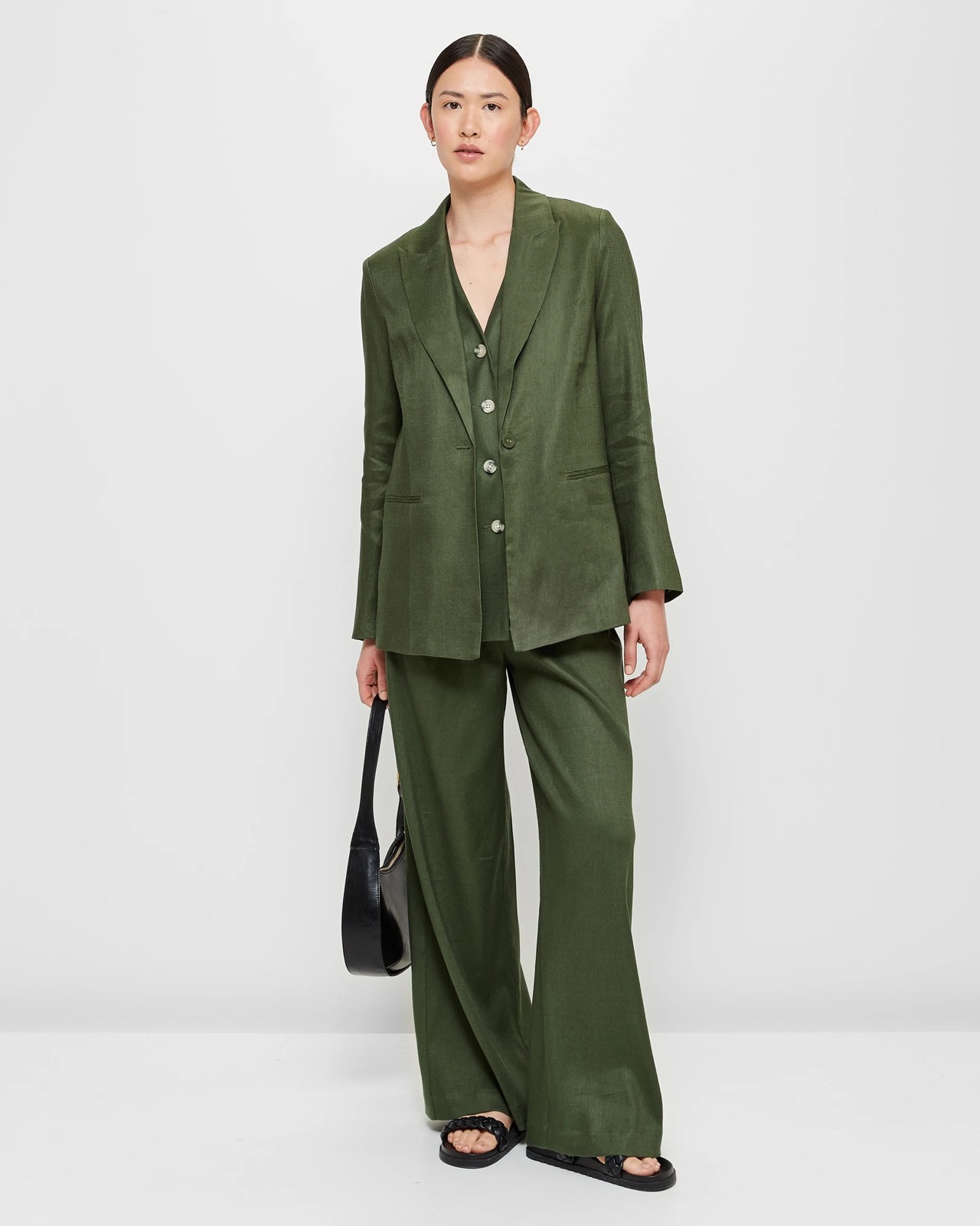 Green on sale blazer set