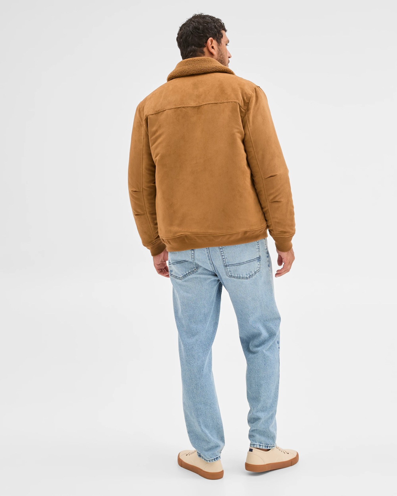 Faux Suede Jacket - Walnut 6 of 6