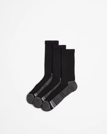 Australian Cotton Blend 3 Pack Sport Crew Cut Socks - Maxx