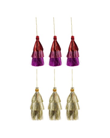 Anko 3 Pack Tinsel Decorations - Assorted