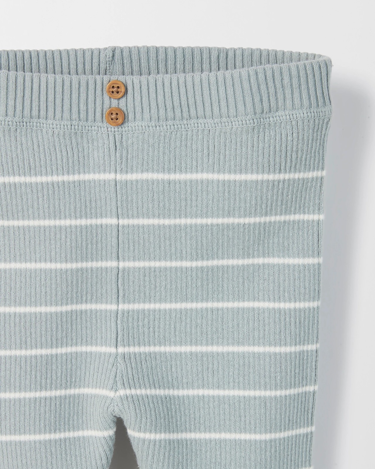 Baby Organic Cotton Rib Knit Pants 2 of 2