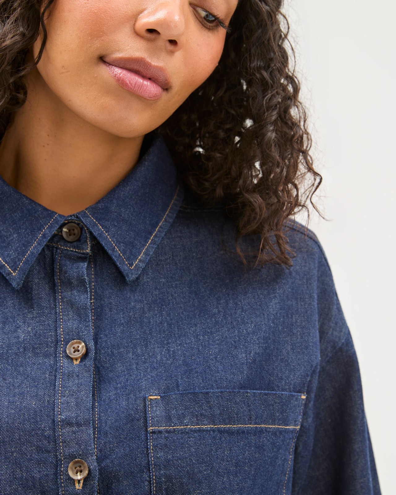 Linen Denim Shirt 6 of 6