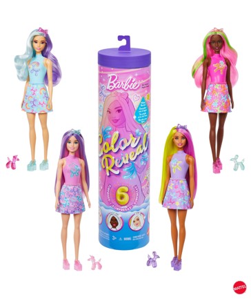 Mattel Barbie Colour Reveal Balloon Animals Series Doll & Accessories - Assorted