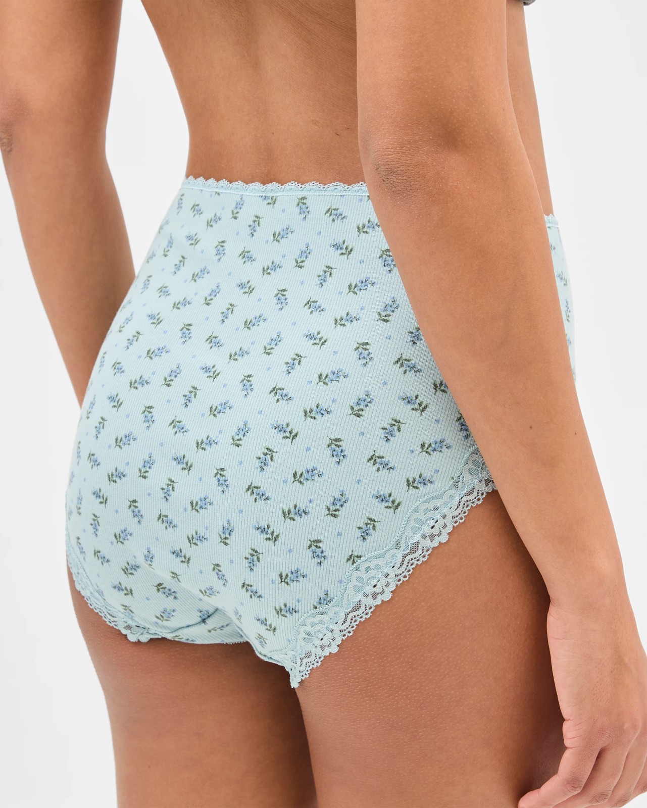 Australian Cotton Blend 3 Pack Full Briefs - Multi Daisy 4 of 4
