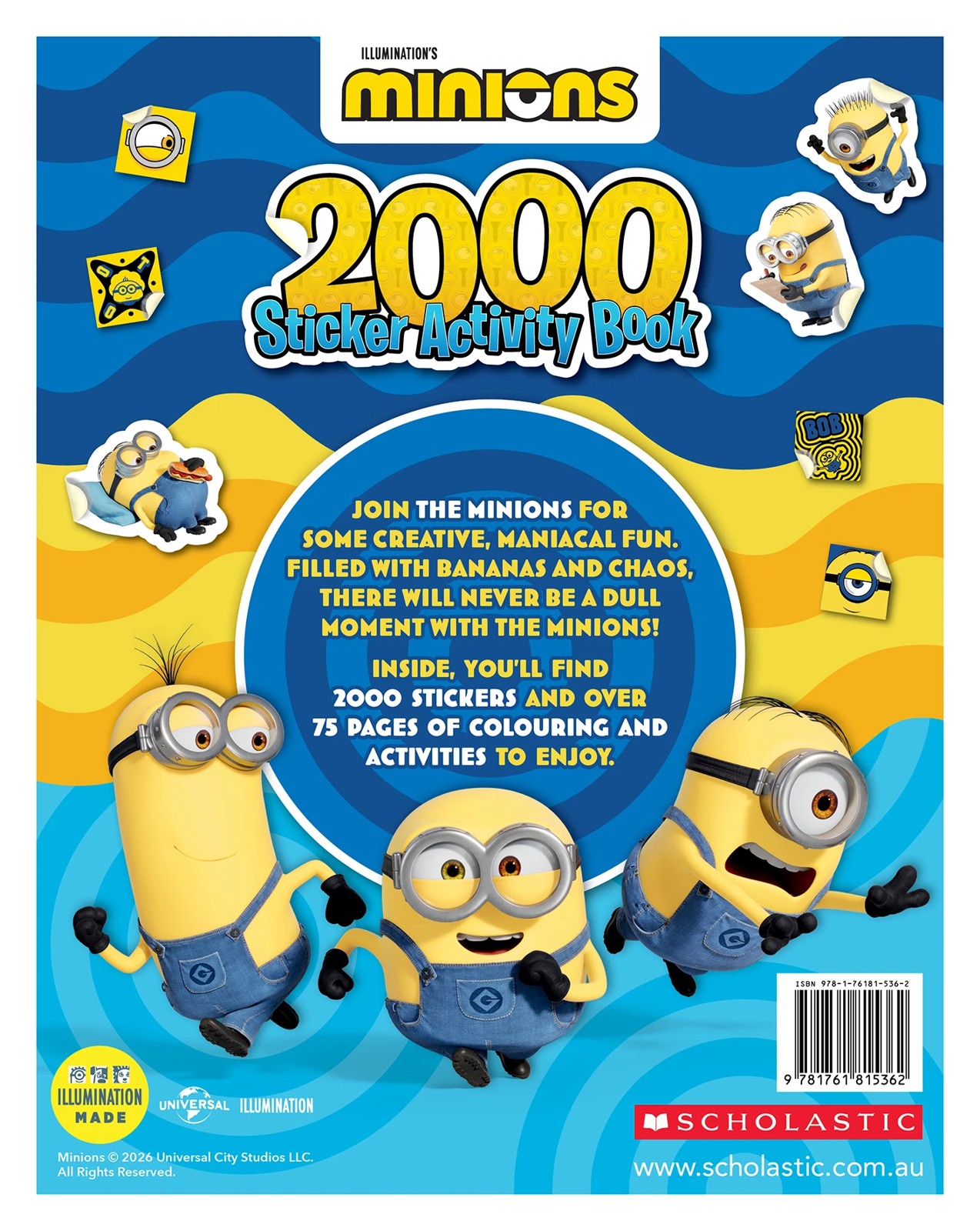 Illumination's Minions 2000 Sticker Activity Book 2 of 2