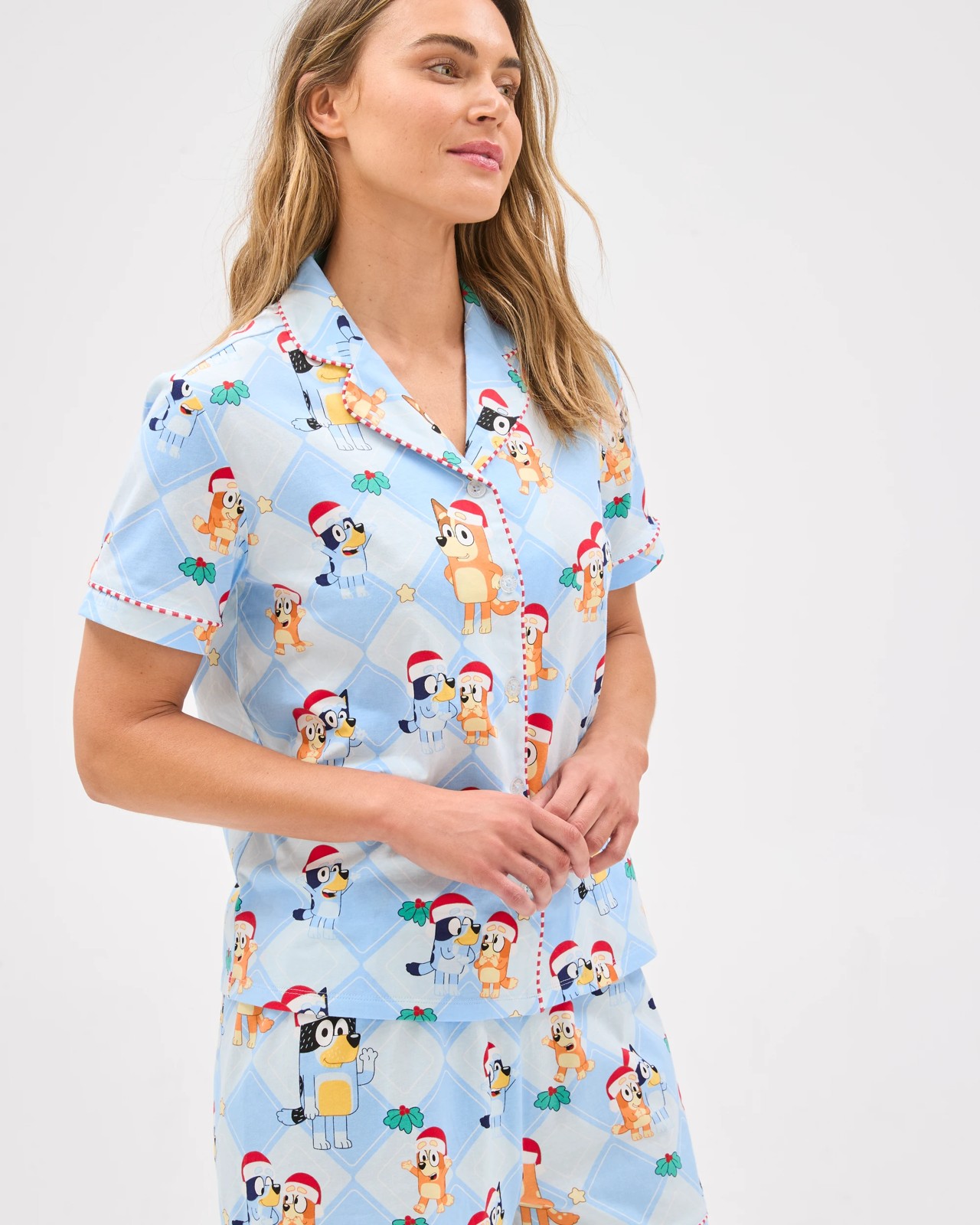 Family Matching Christmas Australian Cotton Womens Pyjama Set - Bluey 5 of 5