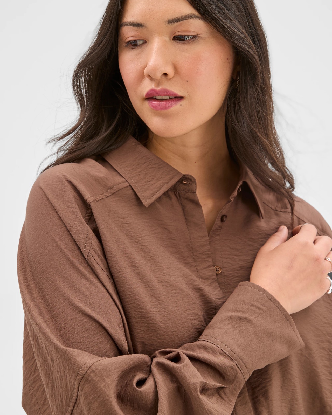 Relaxed 2-Way Shirt - Fall leaf 6 of 6