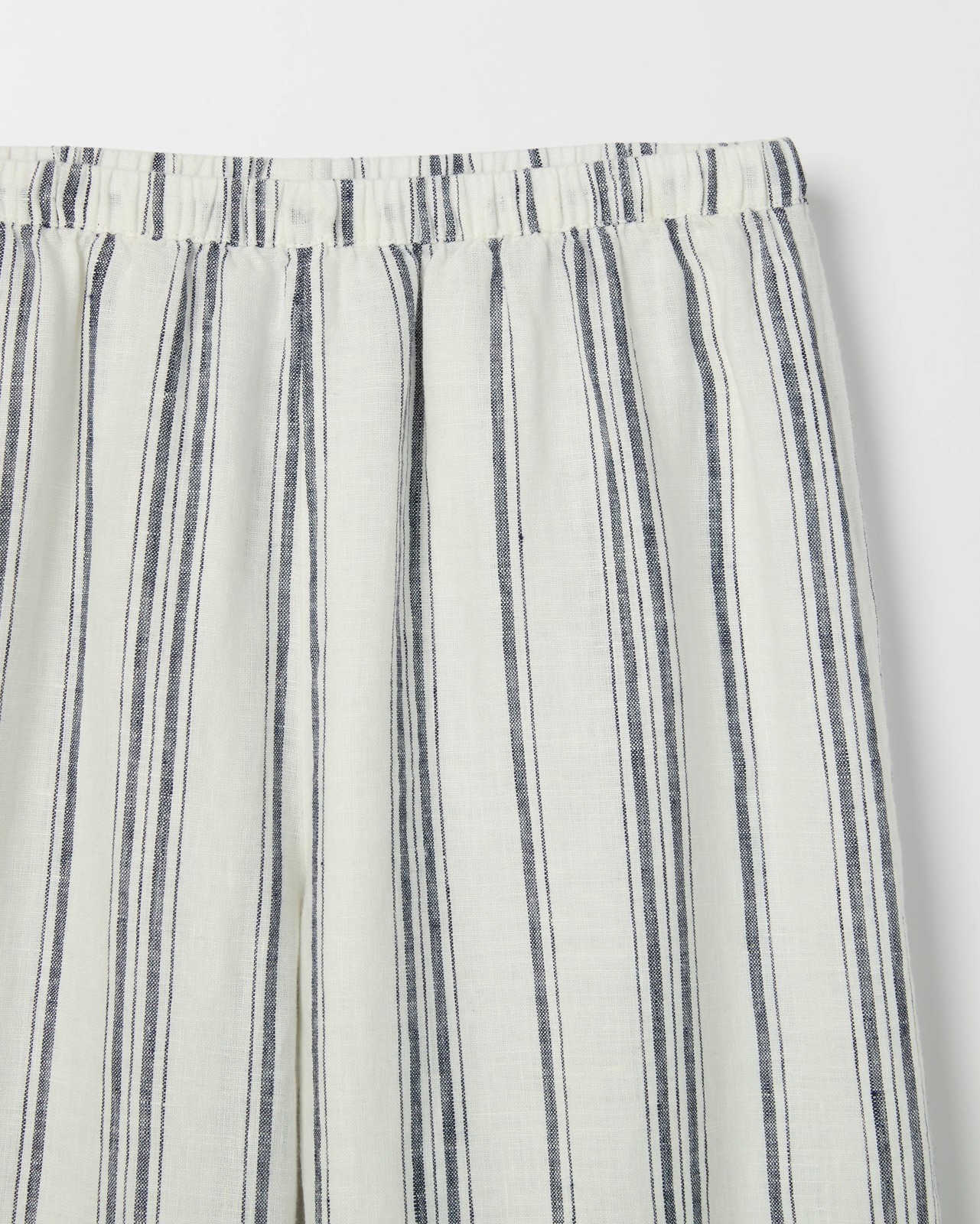 European Linen Wide Leg Pants - Stripe 6 of 6