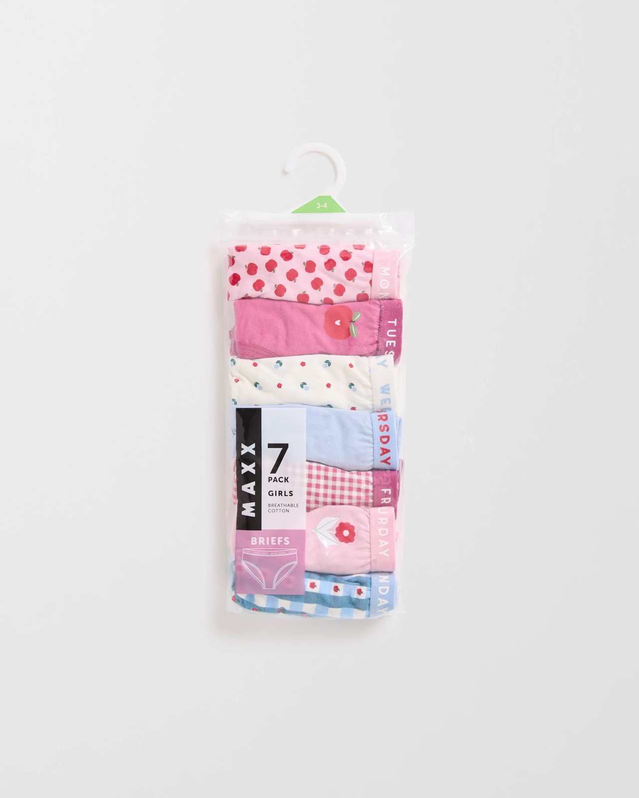 Maxx Australian Cotton 7 Pack Younger Girls Briefs 2 of 2