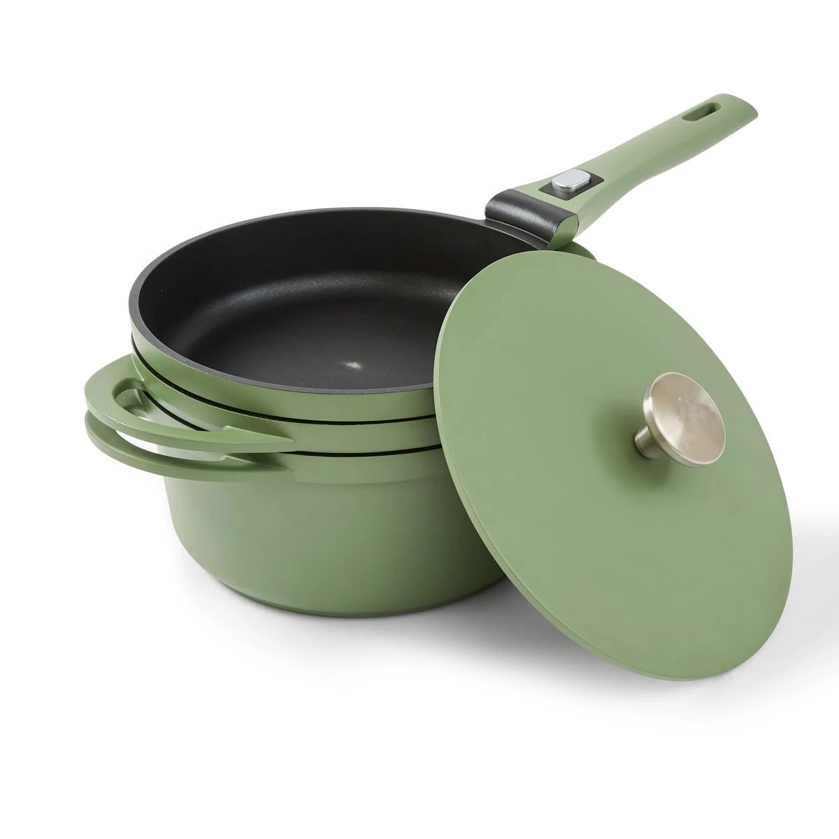Anko 3 Piece Cast Aluminium Cookware Set - Green 5 of 6