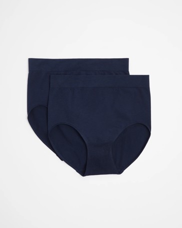 2 Pack Cotton Seamfree Full Briefs