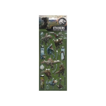 3 Pack Jurassic Bubble Stickers
