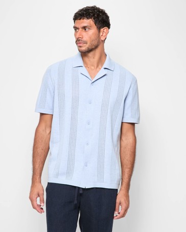 Australian Cotton Knit Textured Shirt