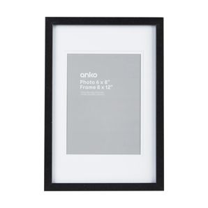 Photo Frame 6in x 8in, Black - Anko product image