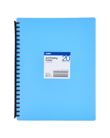 A4 Display Folder, Teal - Anko
