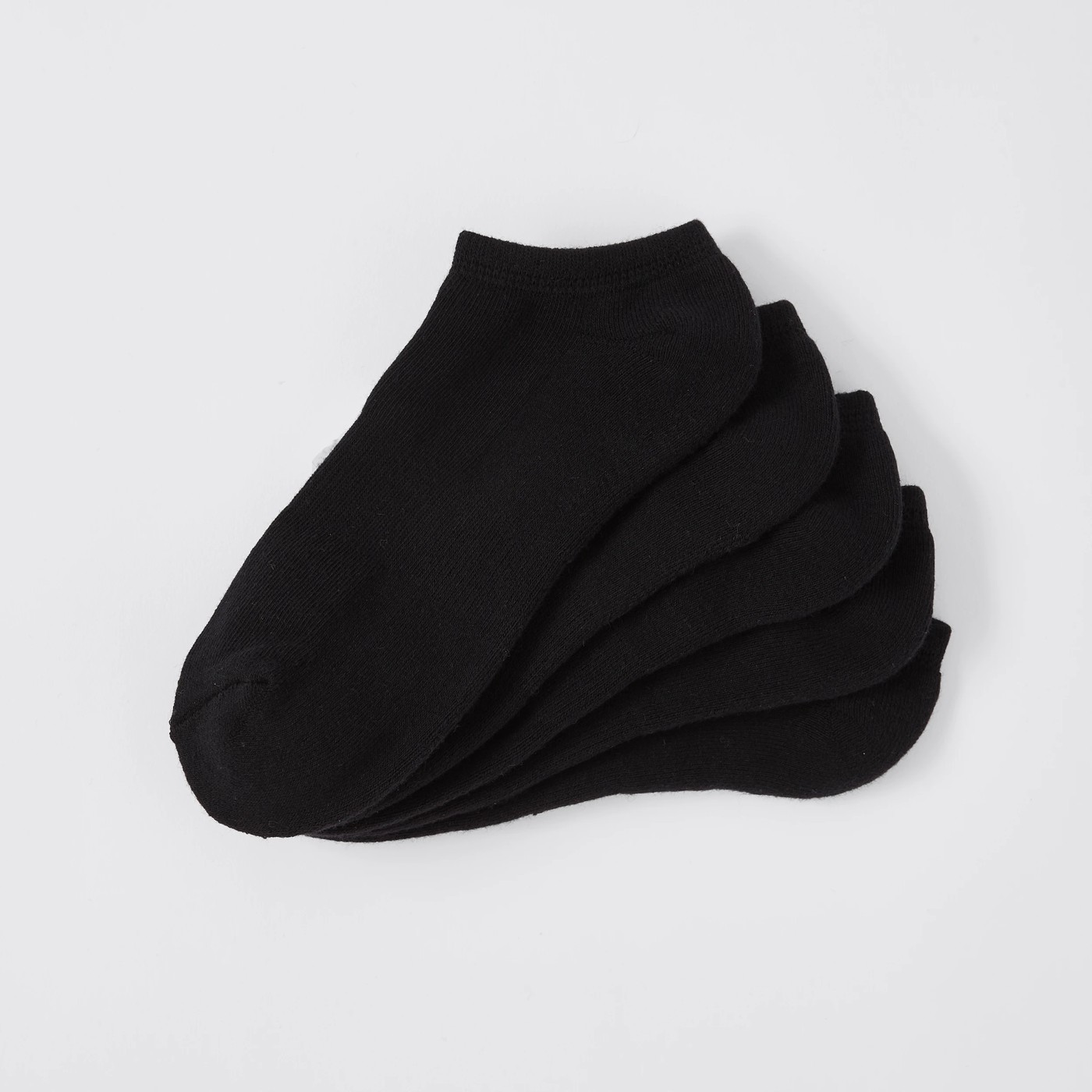 Active 5 Pack No Show Sports Socks - Black 2 of 2