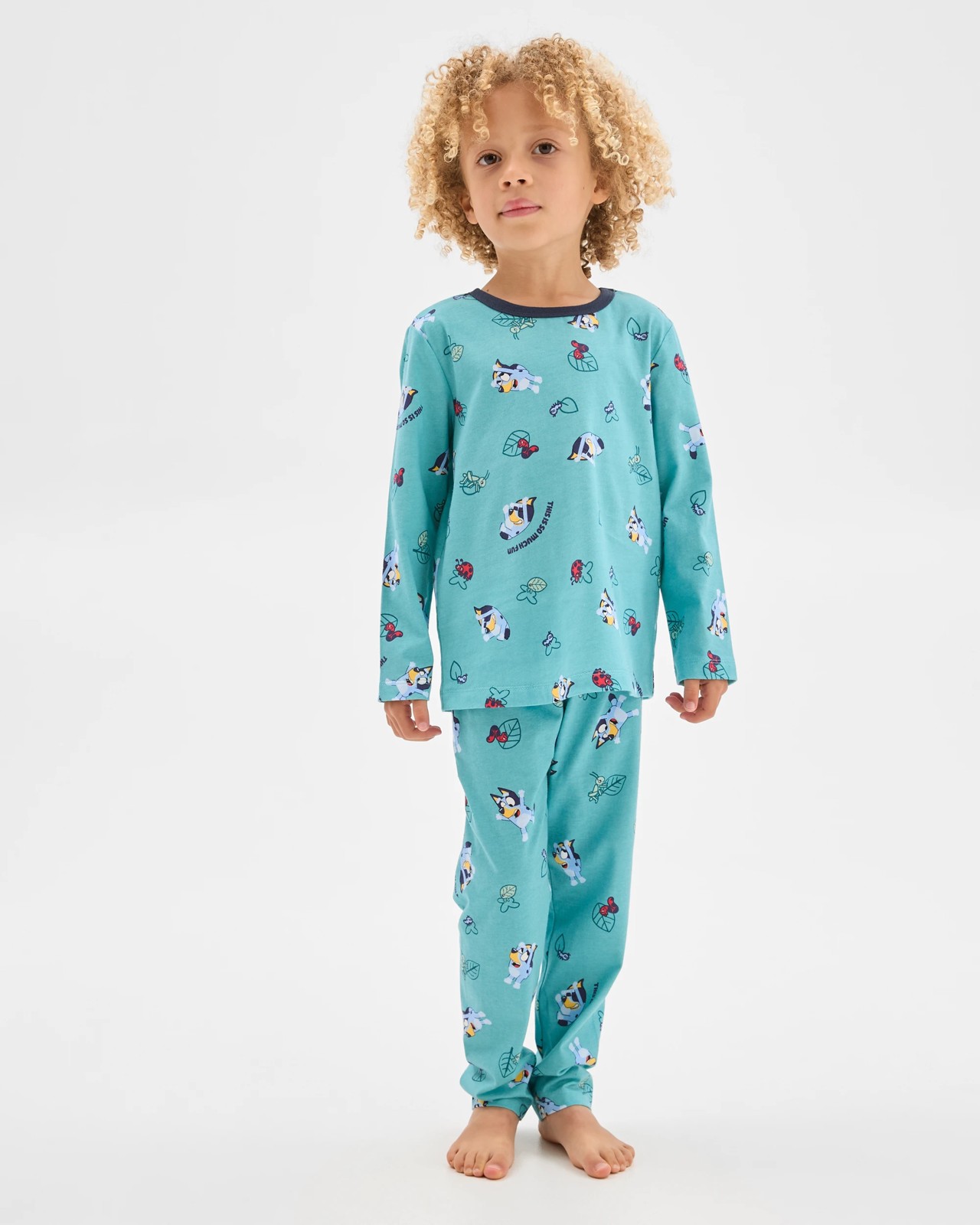 Bluey Australian Cotton 2 Pack Younger Boys Knit Pyjama Set 3 of 5