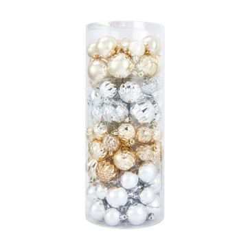 100 Pack Luxury Christmas Baubles - Anko