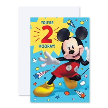 Connections from Hallmark 2nd Birthday Card - Disney Mickey Mouse