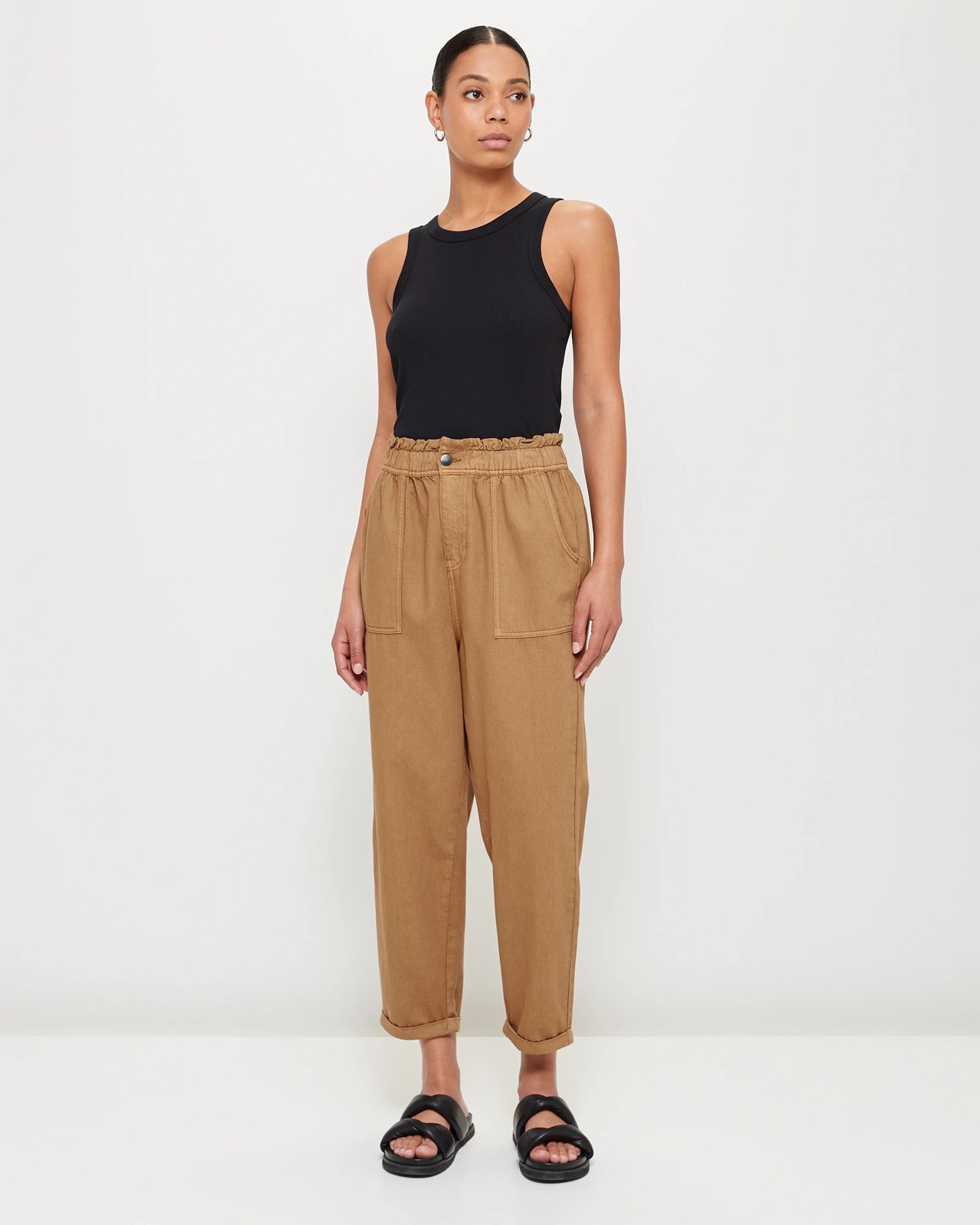 Tapered Paperbag Pants | Target Australia