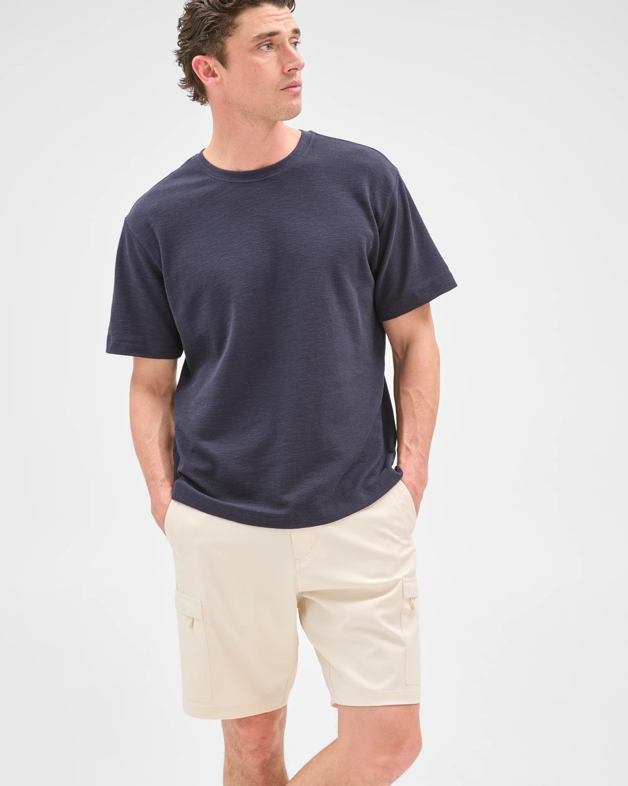 Hybrid Cargo Swim Shorts - Birch 3 of 6