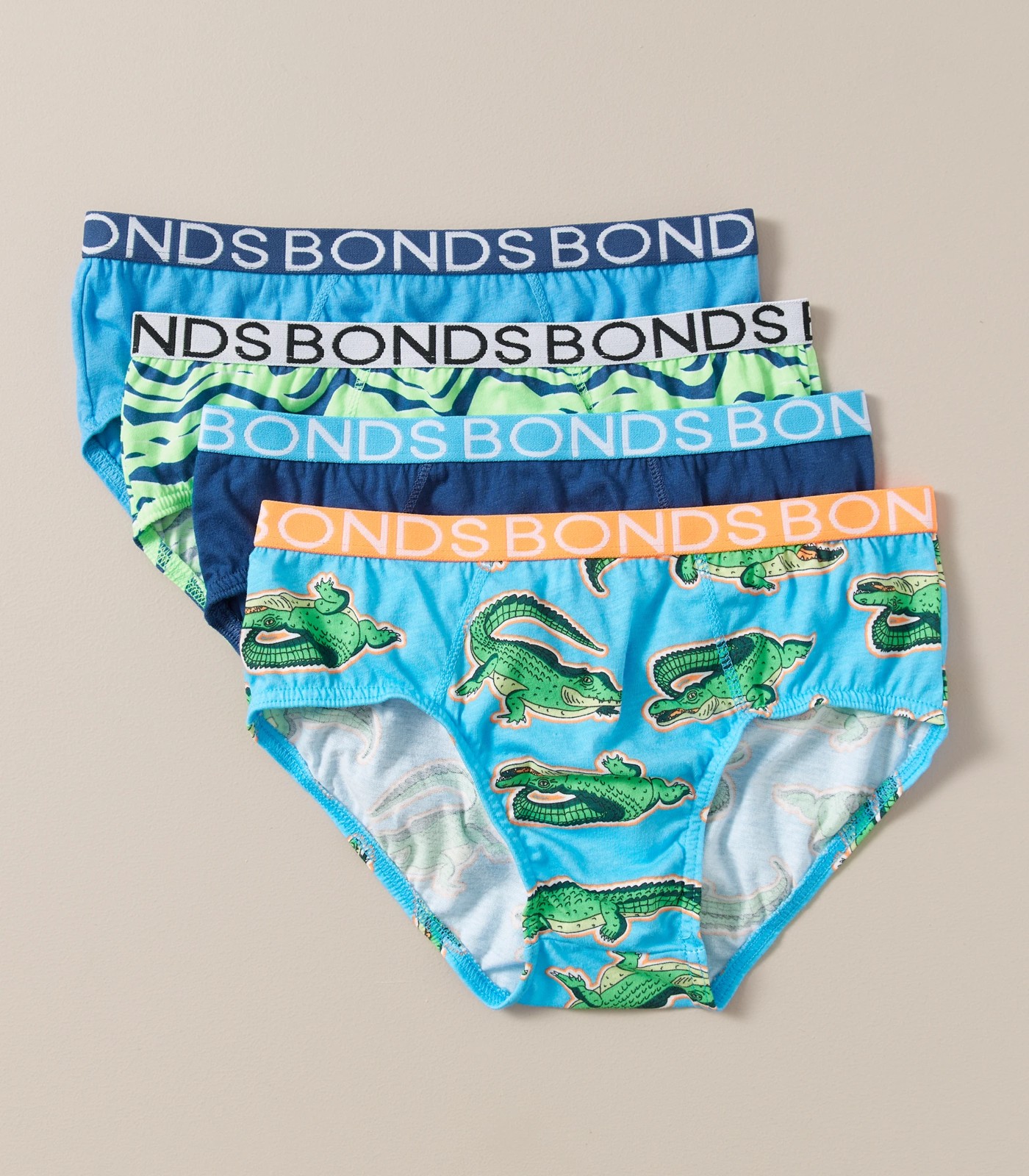 New Bonds Boys Kids Underwear 4 Pairs Undies Brief Briefs Size 2 3 4 6 8 10 12  14, Australian Fashion Boutique