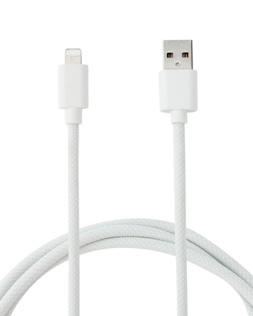 Anko USB-A to Lightning Braided Cable - 1m - White