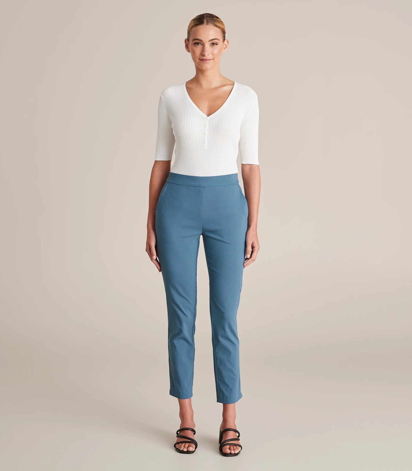 Preview Carrie Ankle Length Bengaline Cigar Pants 2 of 6