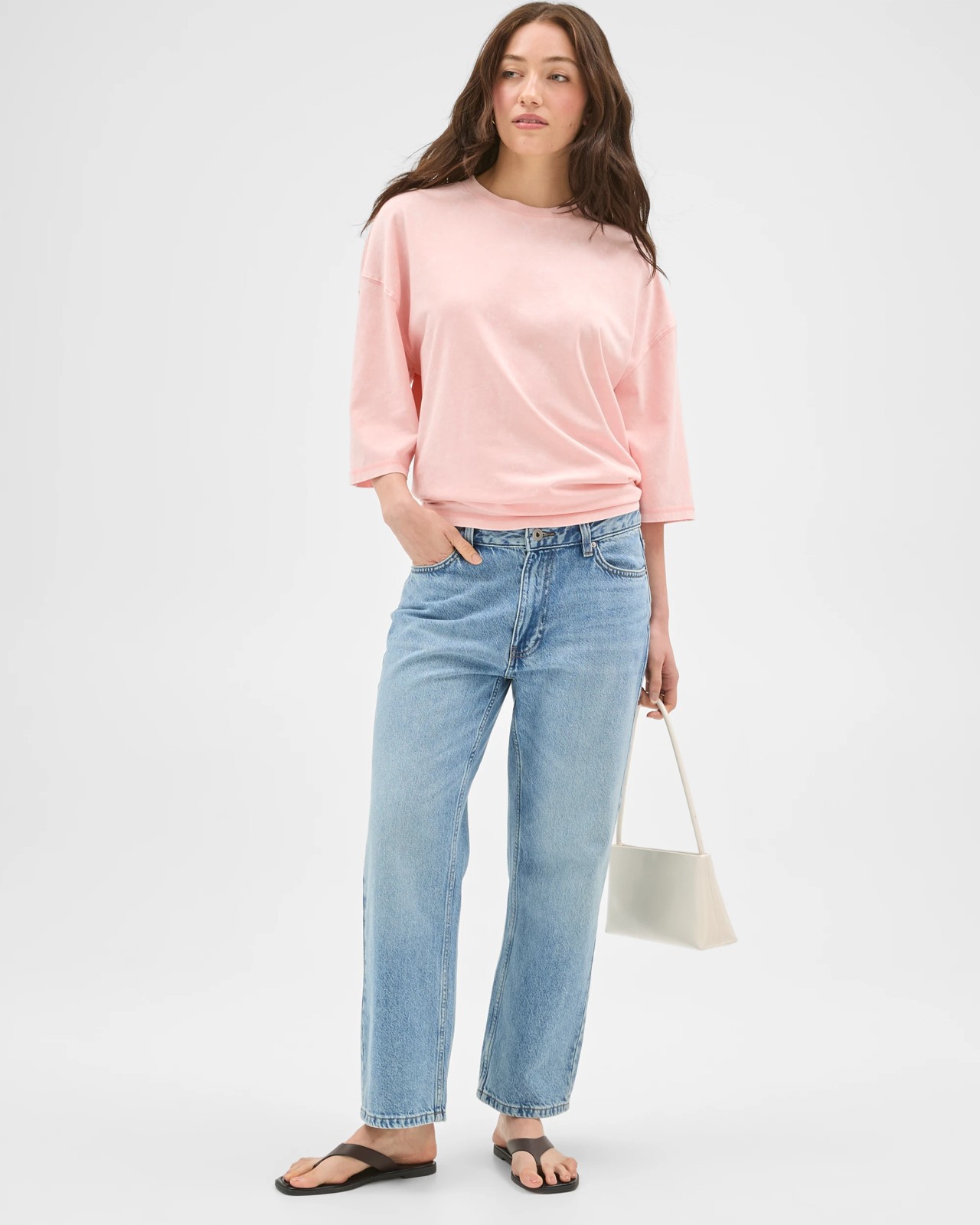 Lily Loves Australian Cotton Oversized T-Shirt - Summer Coral 2 of 5