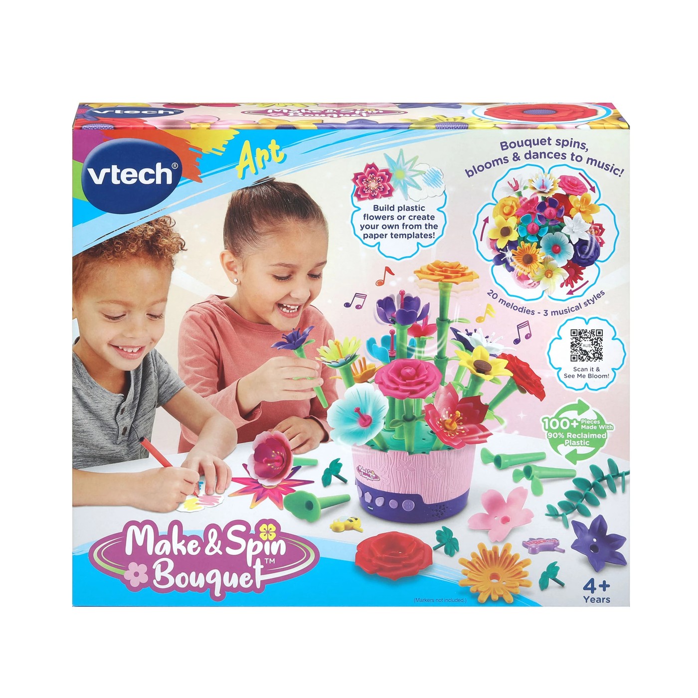 VTech, Make & Spin Bouquet™ DIY Flower Bouquet for Preschoolers