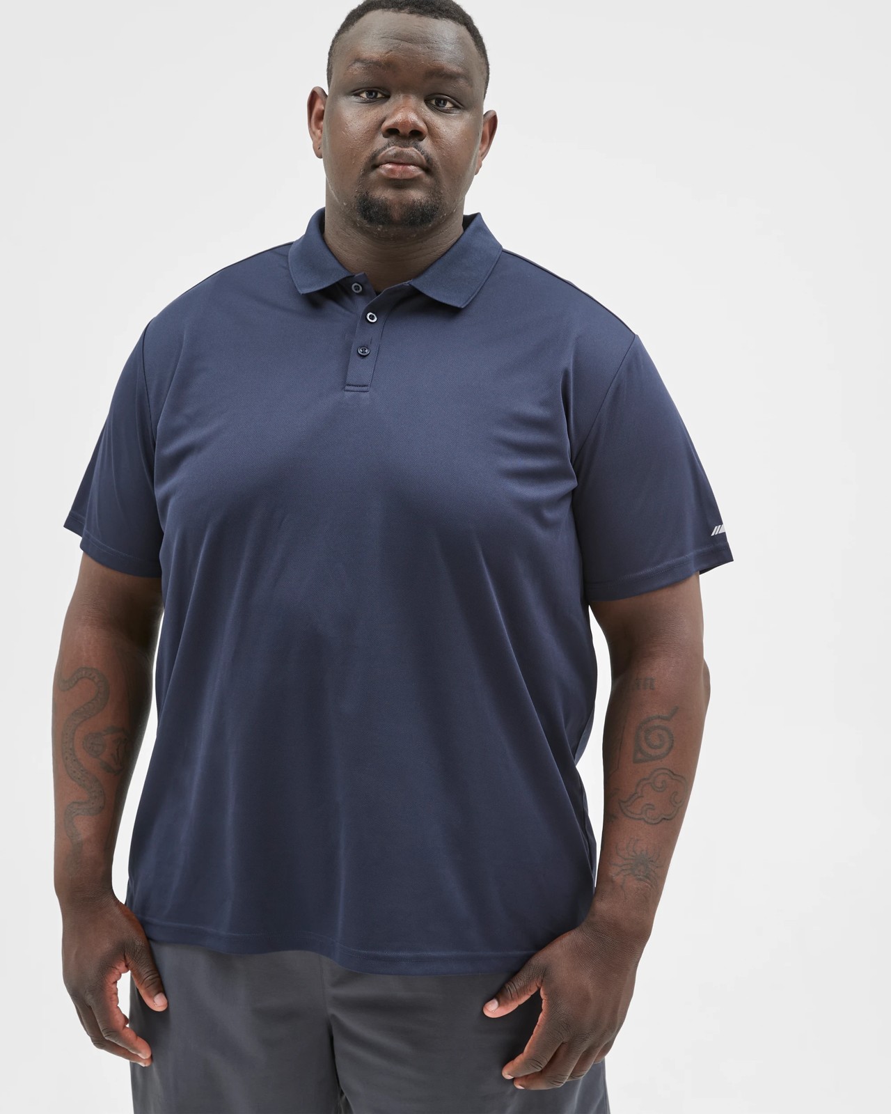 Plus Size Active Polo Top - Navy 2 of 6
