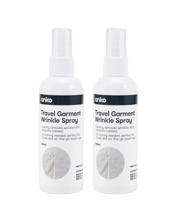 Anko 2 Pack Travel Garment Wrinkle Spray