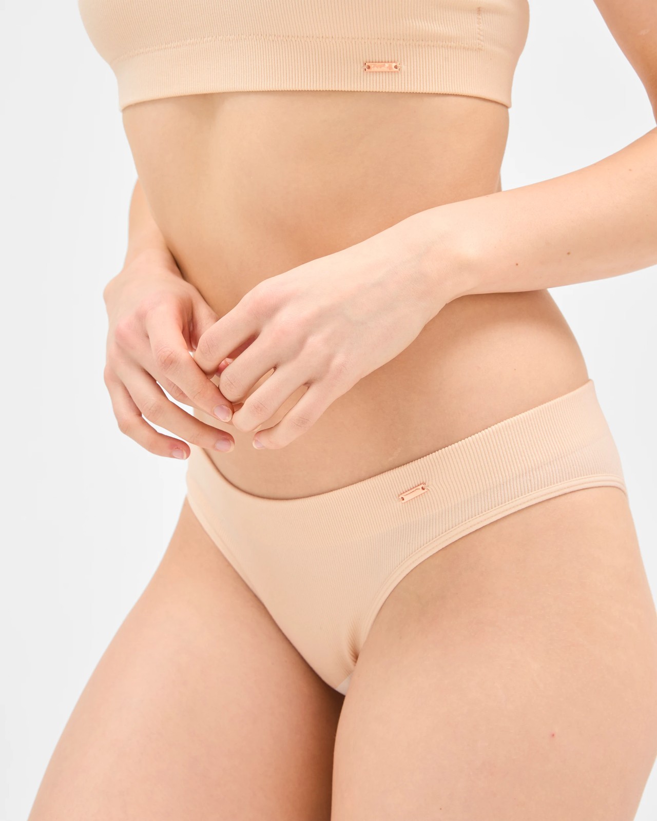 Lily Loves 2 Pack Rib Seamfree Brazilian Briefs - Shell 5 of 6