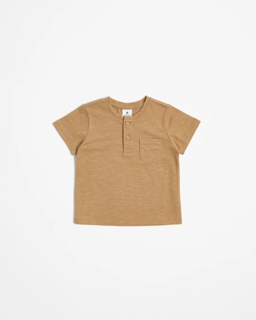Baby Organic Cotton Henley T-shirt