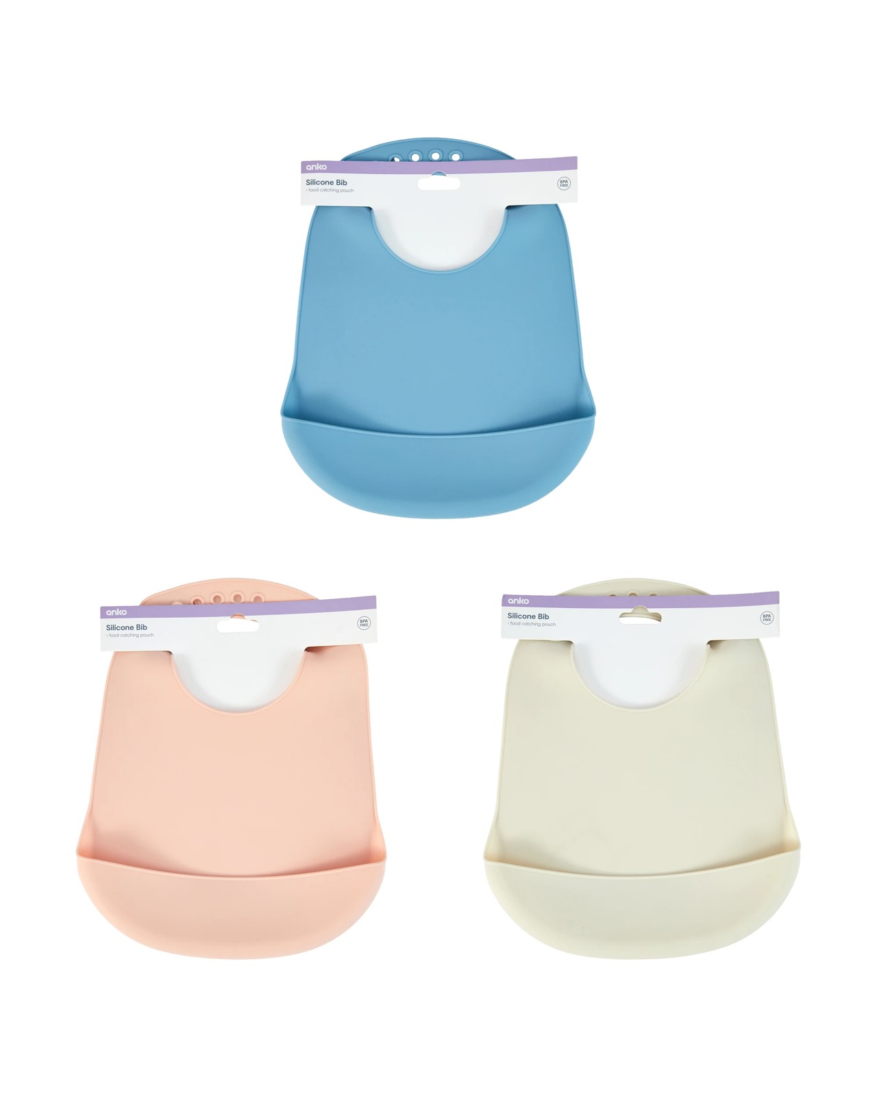 Anko Silicone Bib - Assorted 4 of 4