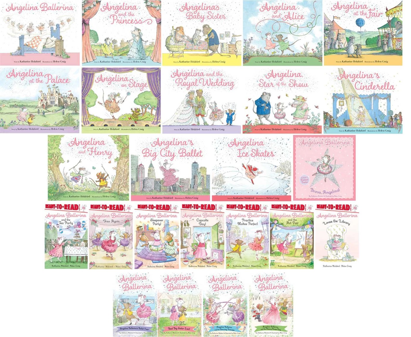 Angelia Ballerina: 5-Minute Stories by Katharine Holabird - Book 2 of 2