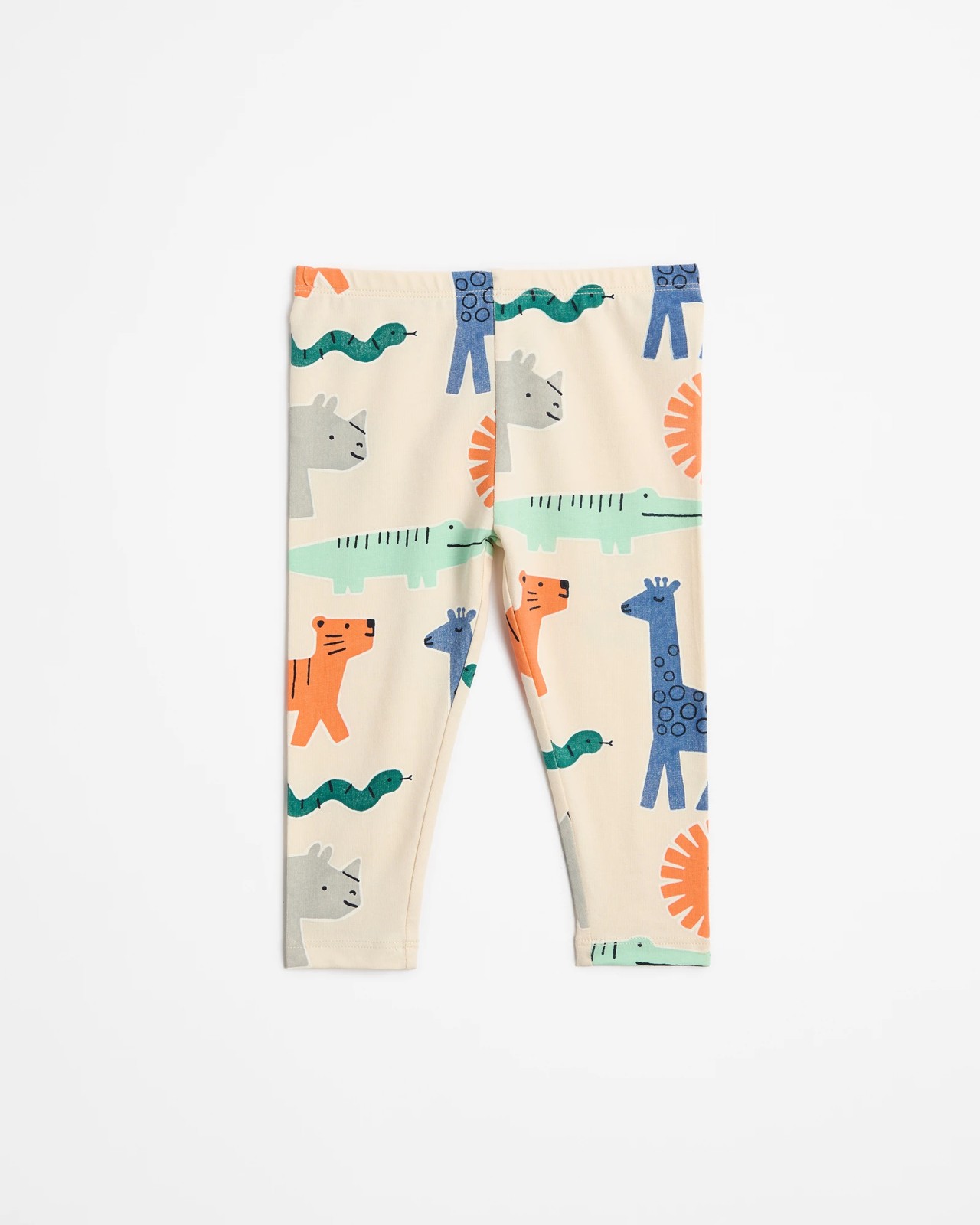 Baby Organic Cotton Leggings 3 Pack - Animals 2 of 6