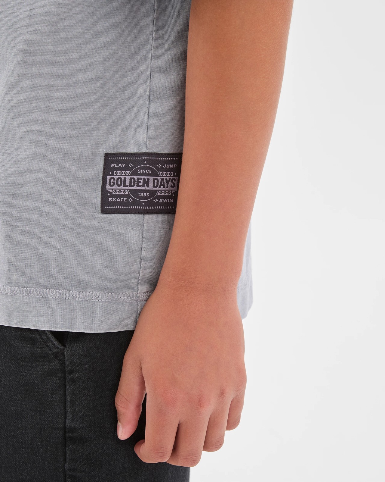 Australian Cotton Oversized Washed T-Shirt - Lilac Grey 3 of 6