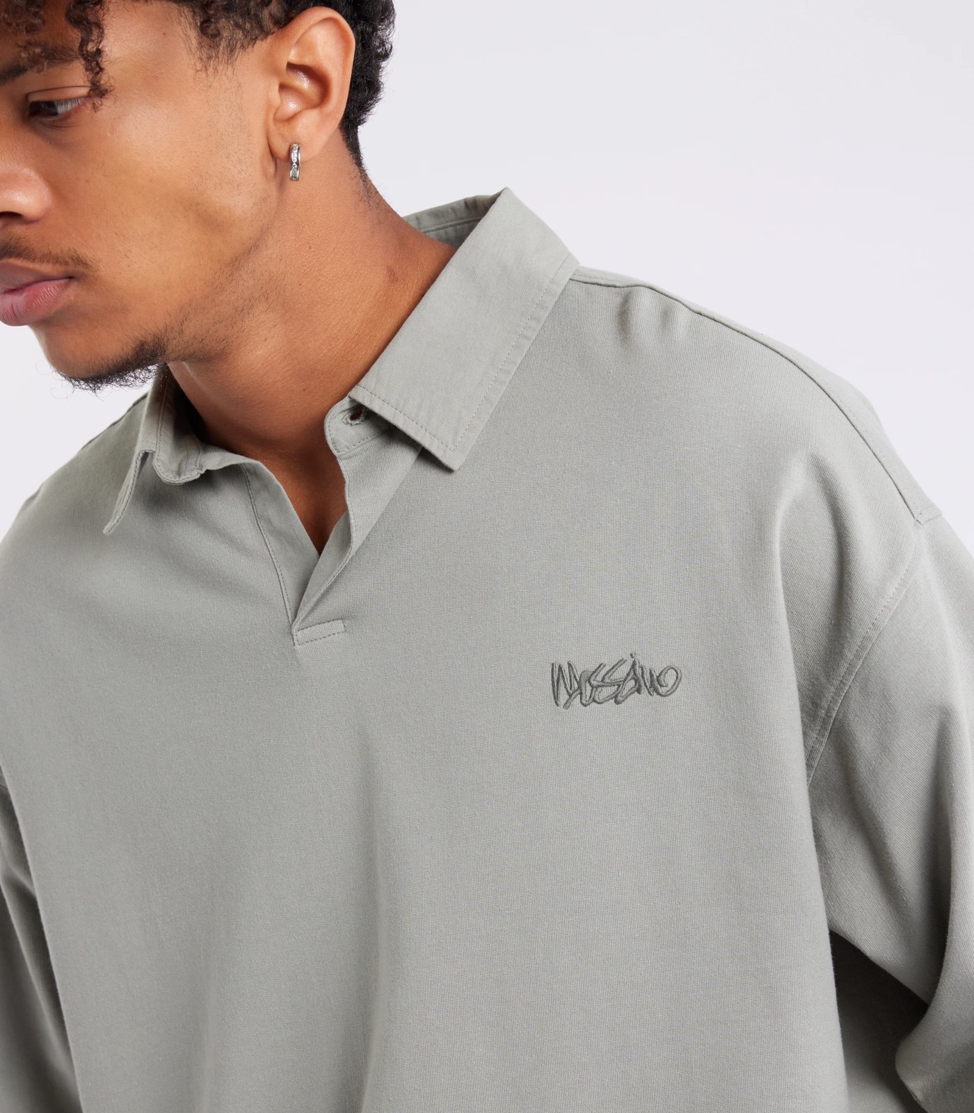 Mossimo Long Sleeve Rugby Top 5 of 6