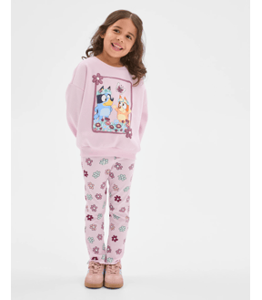 Bluey Australian Cotton Blend Fleece Top & Flare Pants Set