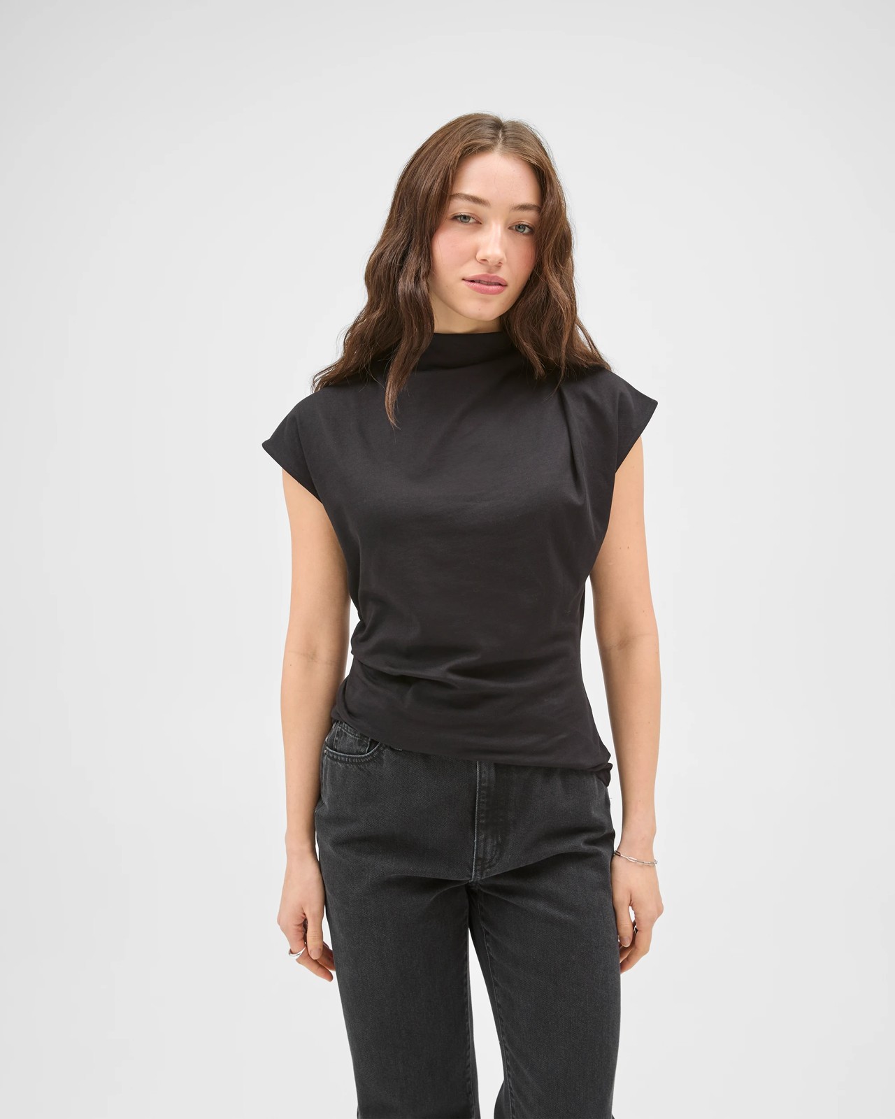 Lily Loves Australian Cotton Slouch T-Shirt - Black 5 of 5