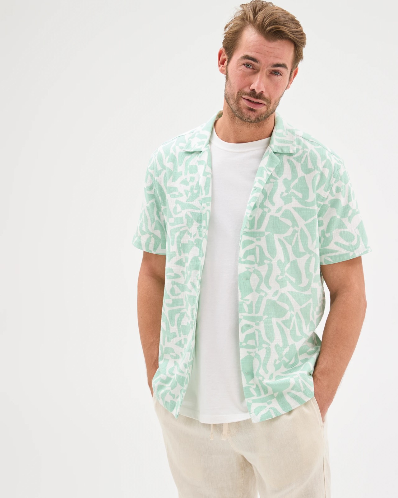 Australian Cotton Geo Print Shirt 2 of 5