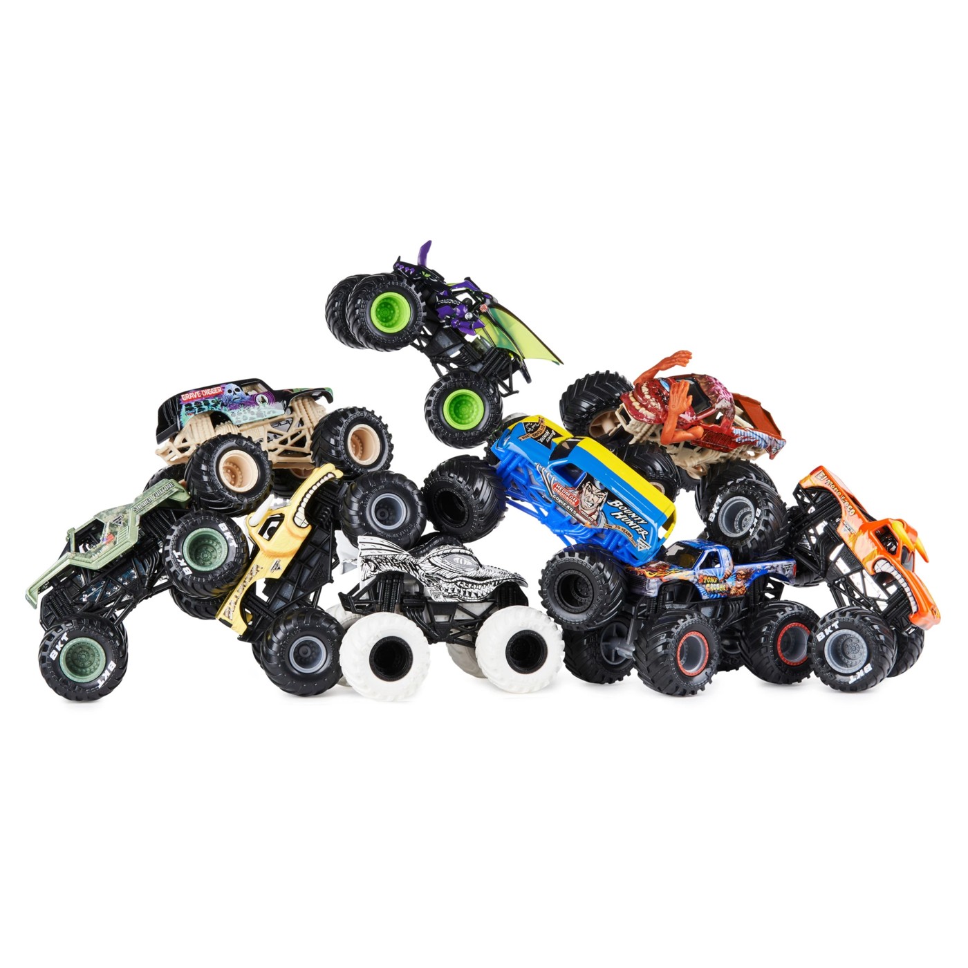 Monster Jam, Official 9-Pack of 1:64 Scale Die-Cast Monster Trucks 3 of 6