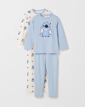 Disney Lilo & Stitch Australian Cotton Younger Girls Pyjama Set