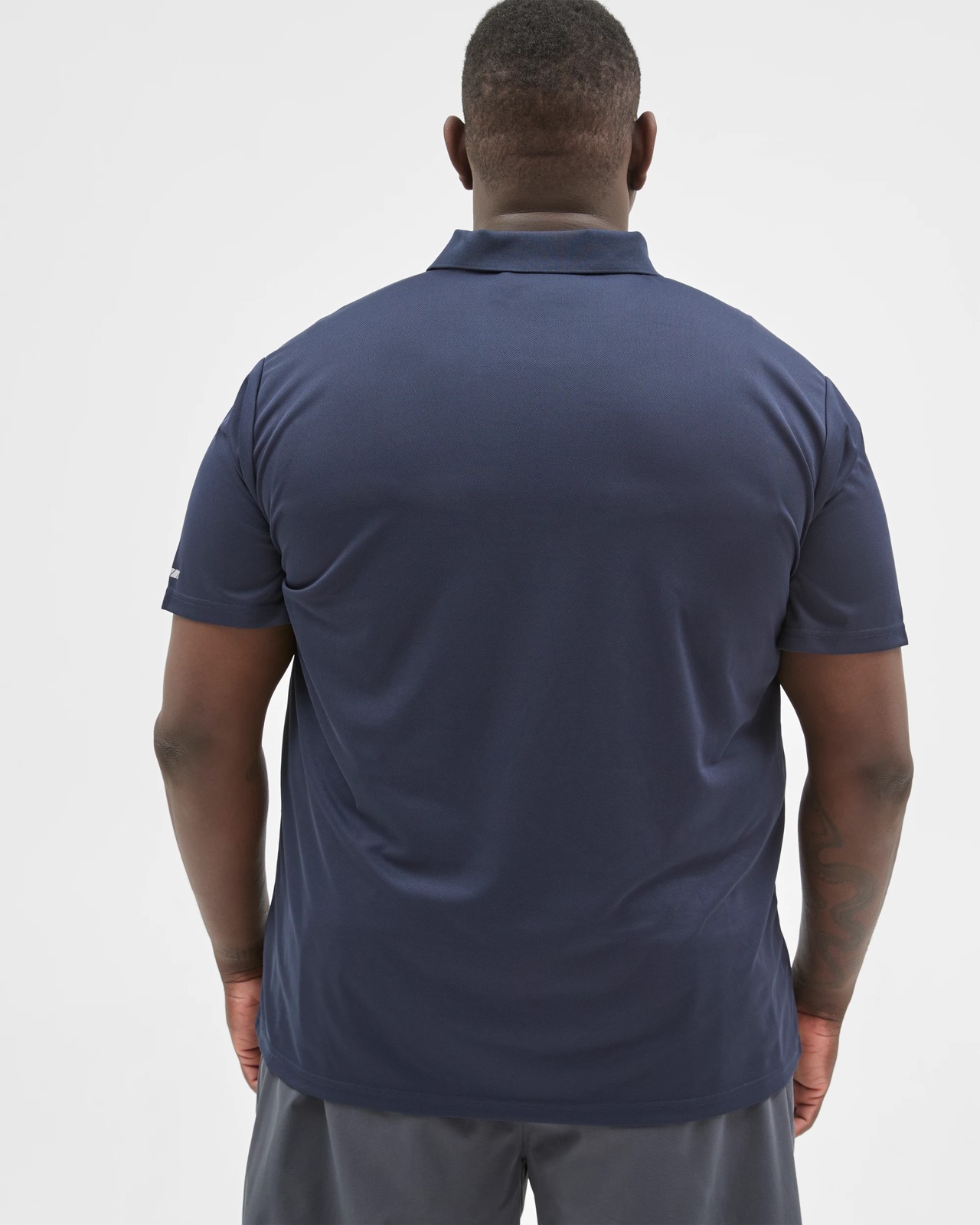 Plus Size Active Polo Top - Navy 6 of 6