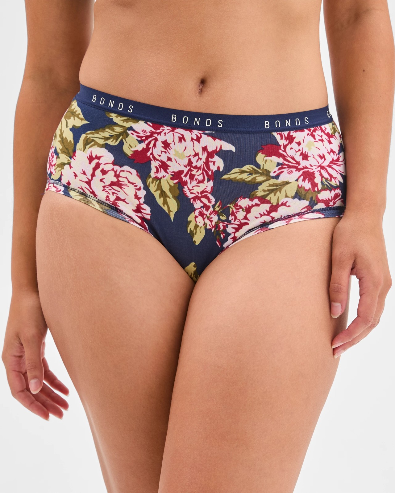 Bonds Cottontails 3 Pack Full Briefs  - Vintage Bloom/Frosted Mauve/Cherry Wine 2 of 4