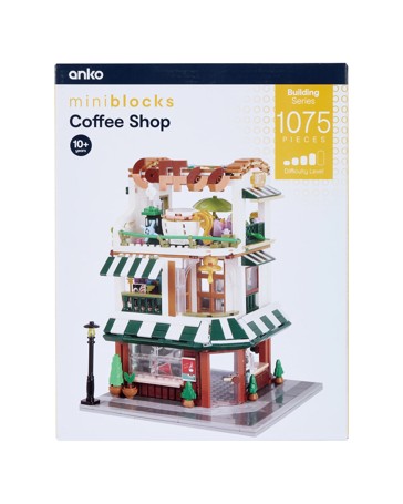 Anko 1075 Piece Mini Blocks Building Series: Coffee Shop