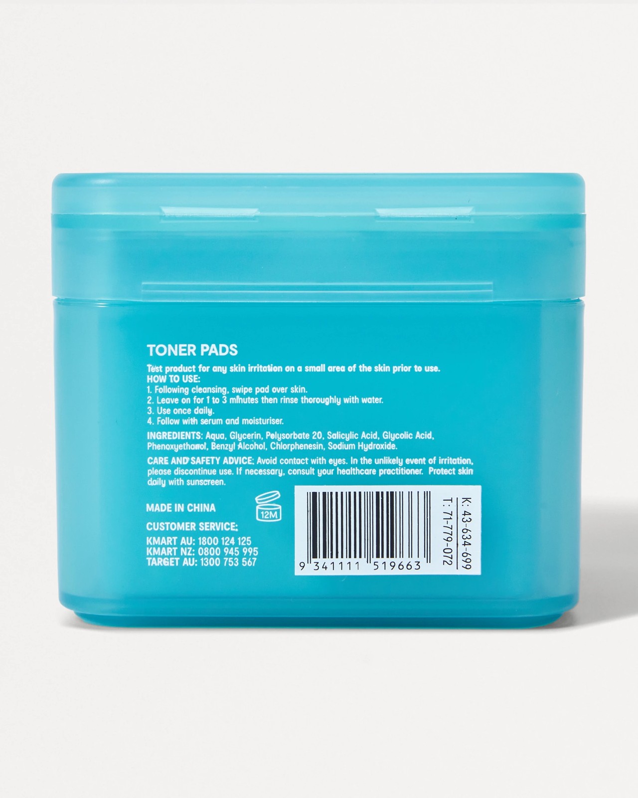 OXX Skincare 90 Pack AM/PM Breakout Toner Pads - AHA and BHA 5 of 5