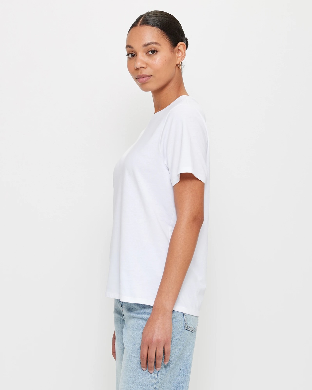 Australian Cotton Classic Crew Neck T-Shirt - White | Target Australia