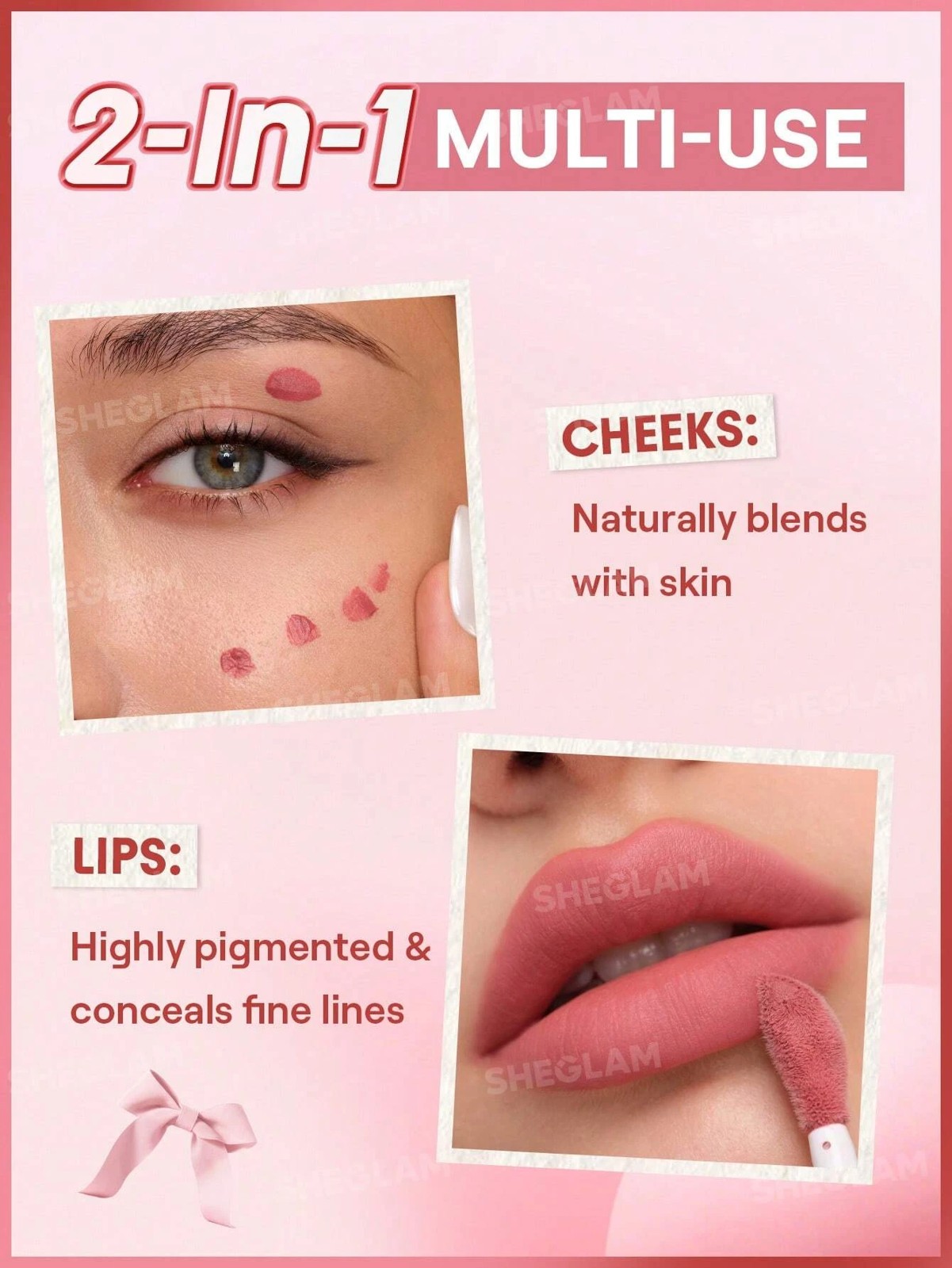 SHEGLAM Air Plush Lip & Cheek Cream - In the Clouds 6 of 6